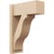 Ekena Millwork 8-in W x 18-in D x 26-in H Funston Block Rough Cedar Woodgrain TimberThane Outlooker, Primed Tan OUTUR080X18X26FST44RCPR - alternate 1